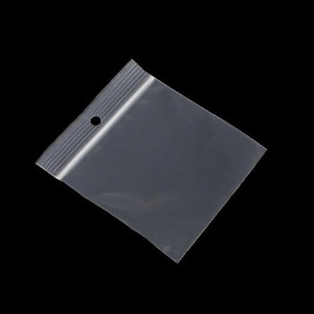100x Kleine verpakkingszakjes met luchtdichte druksluiting/gripsluiting 40 x 40 mm/4 x 4 cm