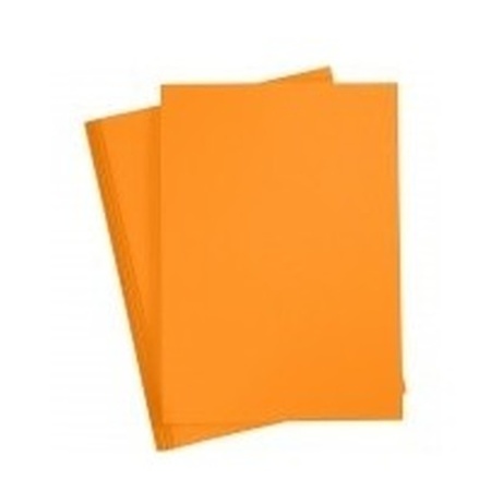 10x Oranje knutselpapier A4 formaat