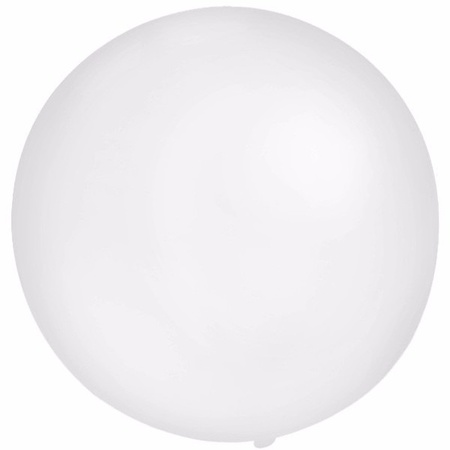 10x ronde witte ballonnen van 60 cm groot