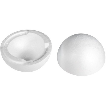 10x Hobby/DIY hollow styrofoam ball 20 cm half shells
