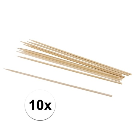 10x hobby material craft woodstick naturel 20 cm