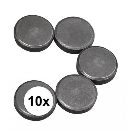 10x Knutsel magneten rond 20 x 5 mm