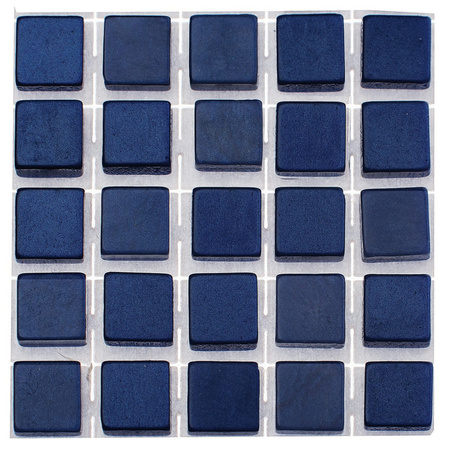 119x stuks mozaieken maken steentjes/tegels kleur donkerblauw 0.5 x 0.5 x 0.2 cm