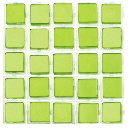 119x pieces mosaic tiles light green 5 x 5 x 2 mm