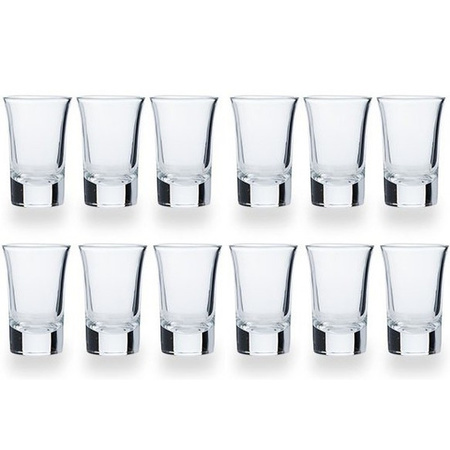 12x Shot/drinks glasses 35 ml/4.4 x 6.5 cm