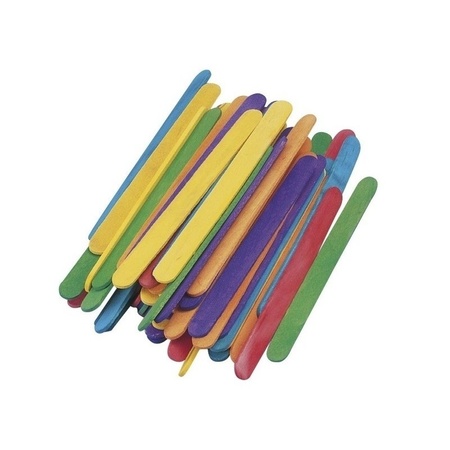 1500x colored craft sticks 5,5 cm x 0.6 cm