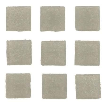 150x stuks vierkante mozaiek steentjes grijs 2 x 2 cm