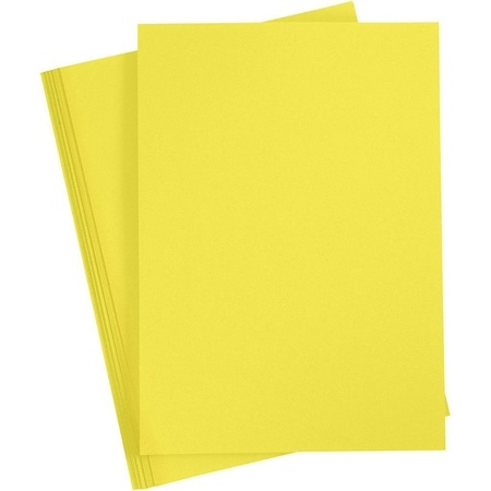 15x Yellow cardboard A4 