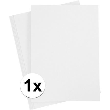 1x white cardboard A4