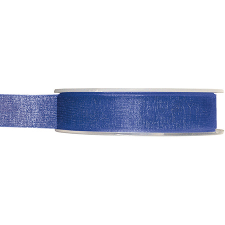 Satijn sierlint pakket - blauw/wit/rood - 1,5 cm x 20 meter - Hobby/decoratie/knutselen