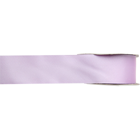 1x Hobby/decoration lilac satin ribbons 1,5 cm/15 mm x 25 meters