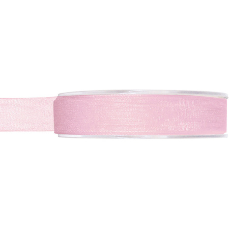 Satin deco ribbons set 3x rolls - 3 colours pink - 1,5 cm x 20 meters - hobby/decoration