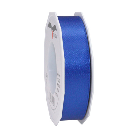 Luxery satin ribbon 2.5cm x 25m - blue and red
