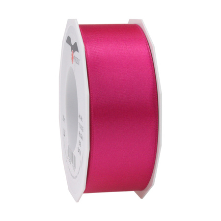 Satin presents ribbon - 2 pink colours - 25m x 4 cm