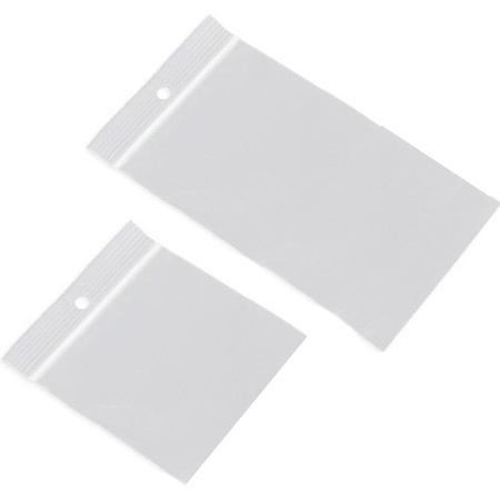 200x Grip/packaging seal bags 100 x 100 mm and 100 x 150 mm