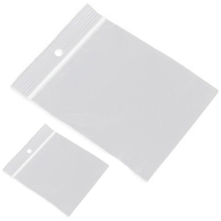 200x Grip/packaging seal bags 40 x 40 mm and 100 x 150 mm