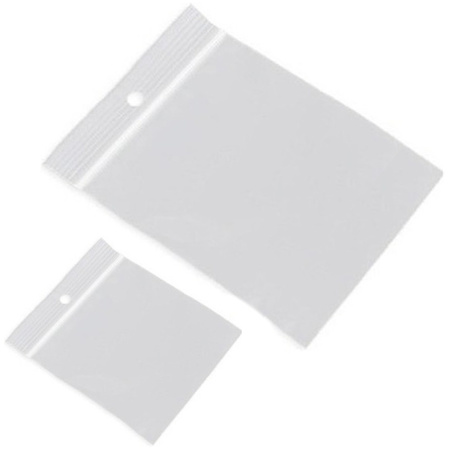 200x Grip/packaging seal bags 40 x 40 mm and 60 x 80 mm