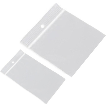 200x Grip/packaging seal bags 40 x 60 mm and 100 x 100 mm