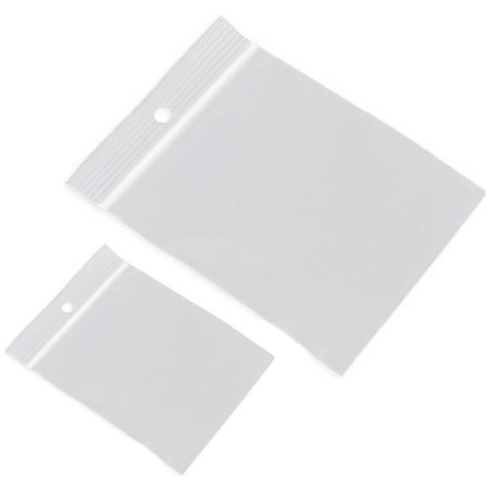 200x Grip/packaging seal bags 55 x 65 mm and 80 x 120 mm