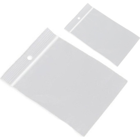 200x Grip/packaging seal bags 80 x 120 mm and 40 x 60 mm
