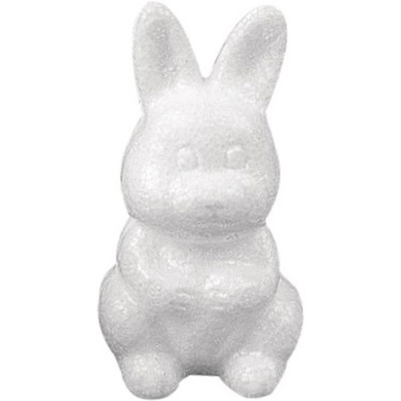 20x Wit konijntje/haasje 8 cm om mee te knutselen