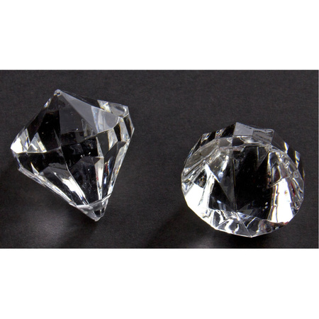 20x deco Diamonds transparent 30 mm
