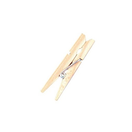 24x Mini wooden pegs 4.5 cm