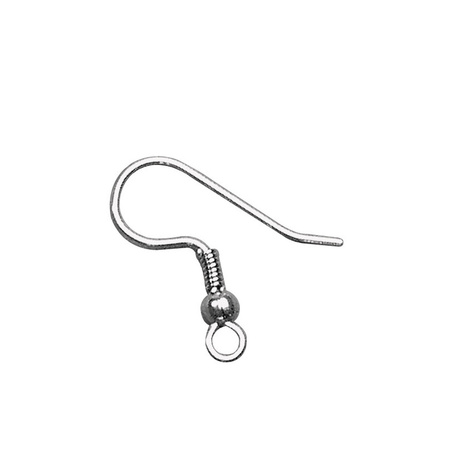 Earring hooks surgical steel 24x pieces