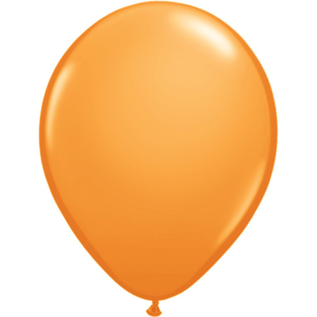 Helium tank met oranje ballonnen 50 stuks