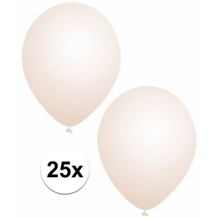 25x Latex doorzichtige ballonnen