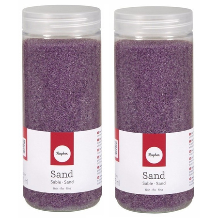 2x Decoration sand lilac 475 ml 