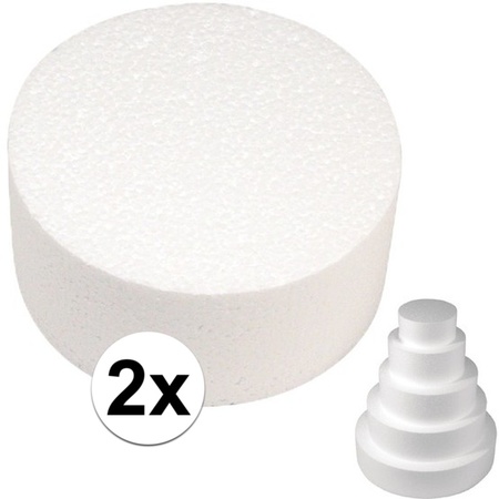 2x Styrofoam slice 25 cm