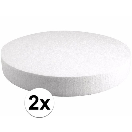 2x Styrofoam slices 30 cm
