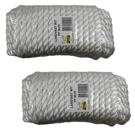 2x Rope strong safety line 16 mm x 16 meter 