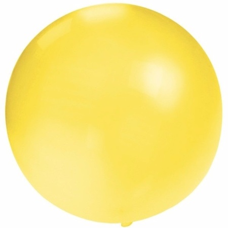 2x Ronde gele ballonnen 60 cm groot