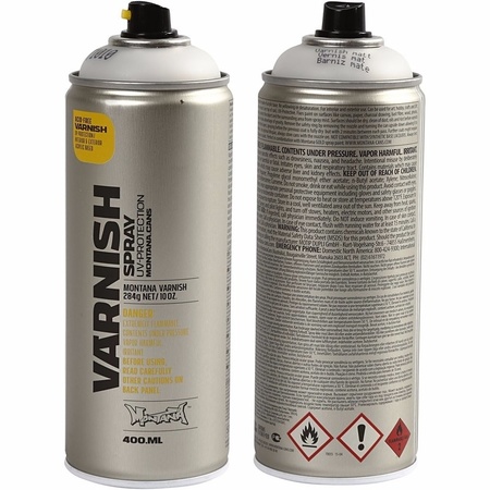 2x Vernish spray matt 400 ml