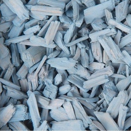 2x Bag with light blue woodchips 150 grams