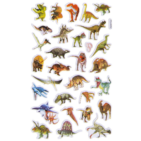 30x Dinosaur foam stickers 