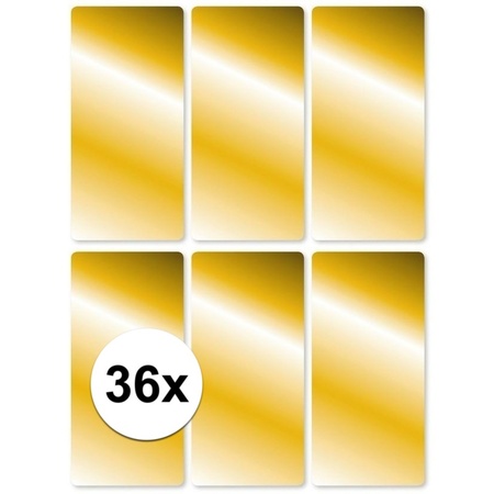 Gouden etiketten 2,5 x 5,5 cm