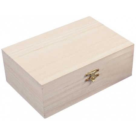3x Wooden box 15 cm