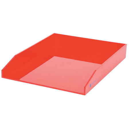 3x Letter tray red A4 size