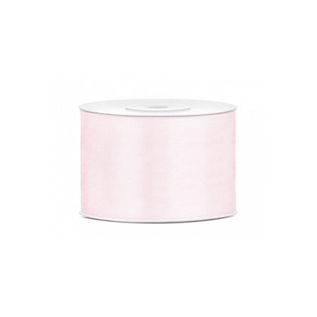 3x Hobby/decoration powder pink satin ribbon 5 cm/50 mm x 25 meters