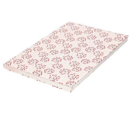 3x Wrapping paper heart print 70 x 200 cm
