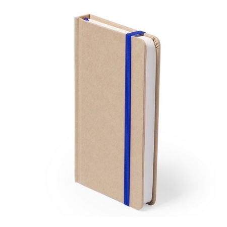 3x Luxury notebook blue elastic A6