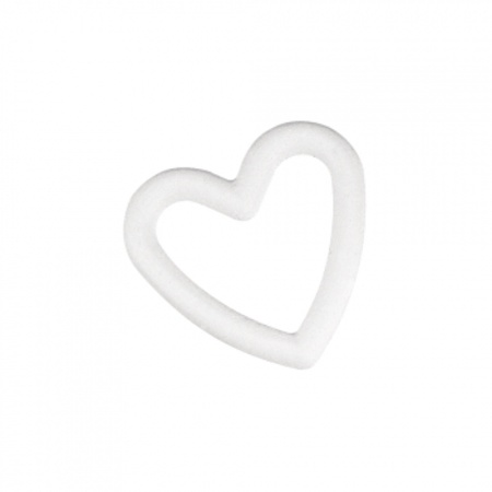 3x Styrofoam open heart 19 cm