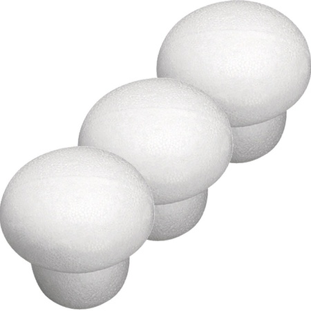 3x Styrofoam mushroom 7,5 cm