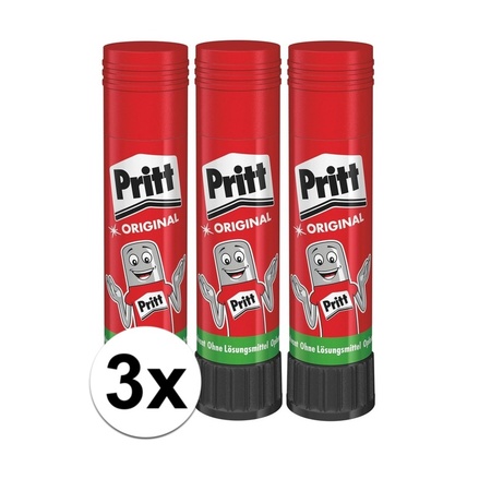 3x Pritt glue 22 gr
