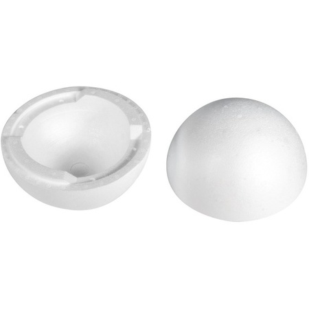 3x Hobby/DIY hollow styrofoam ball 40 cm 2 half shells