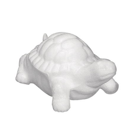 3x pieces styropor animal shapes turtles 12 cm