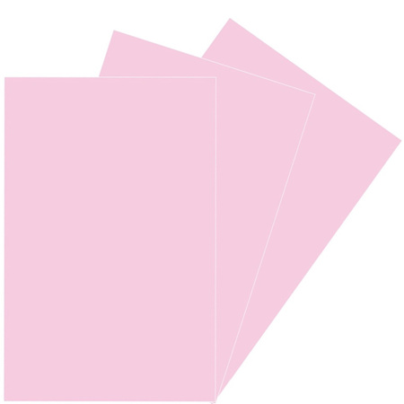 3x Crepla foam rubber pink 20 x 30 cm